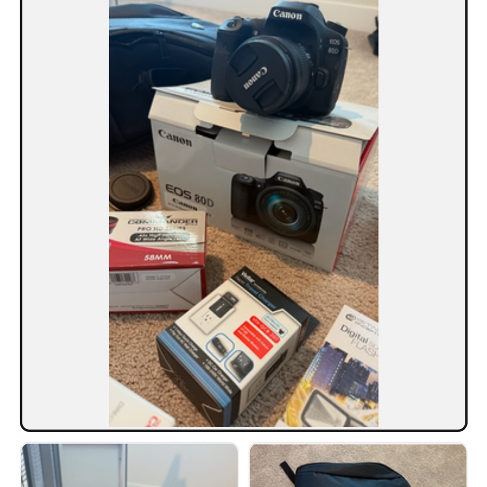 Canon EOS 80D camera EF-S 18-55mm f/4-5.6 STM kit